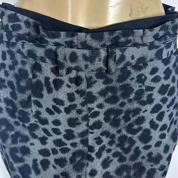Vivienne Westwood 243208 Womens Tapered Pants Grey/Black Leopard Size 38